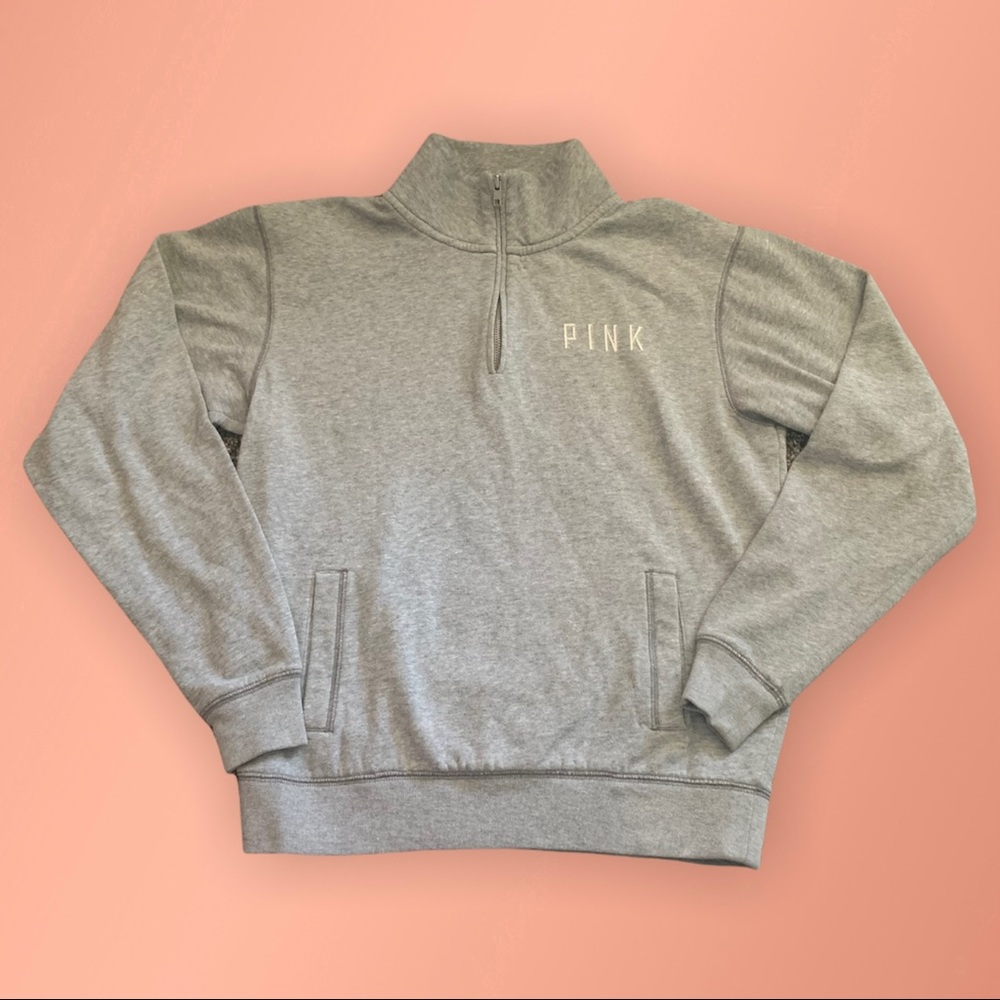 🛑SOLD🛑PINK Half Zip sweater XS